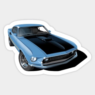 1969 ford mustang mach 1 Sticker